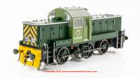 1412 Heljan Class 14 Diesel Locomotive number D9505 in BR Green livery with wasp stripes